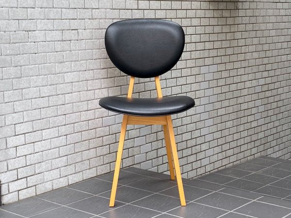 イデー IDEE ダイニングチェア DINING CHAIR 長大作 ブラック PVCレザー 食卓椅子 ジャパニーズモダン A ■