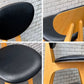 イデー IDEE ダイニングチェア DINING CHAIR 長大作 ブラック PVCレザー 食卓椅子 ジャパニーズモダン B ■