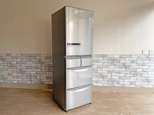 日立 HITACHI ノンフロン冷凍冷蔵庫 R-S42CM 2013年製 415L 5ドア 自動製氷 フロストリサイクル冷却 ビッグ&スリム ●