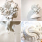 薔薇の少女 胸像 Plaster statue 石膏像 ジュゼッペ・ベッシ Giuseppe Bessi デッサン 絵画用品 ディスプレイ オブジェ ★