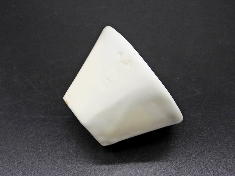 森岡由利子 白磁 酒杯 盃 Φ7cm 現代作家 B ●