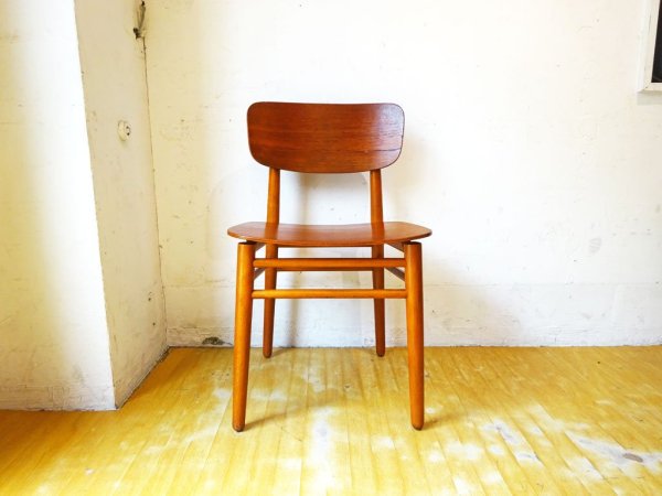 北欧ビンテージ チーク プライウッド ダイニングチェア teak plywood chair チーク材×ビーチ材 ミッドセンチュリーデザイン 北欧家具 ★