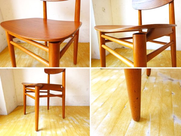 北欧ビンテージ チーク プライウッド ダイニングチェア teak plywood chair チーク材×ビーチ材 ミッドセンチュリーデザイン 北欧家具 ★