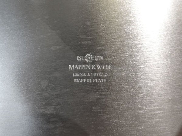 マッピン＆ウェッブ Mappin & Webb シルバープレート マッピンプレート オーバル 大皿 33.5cm 英国製 ★