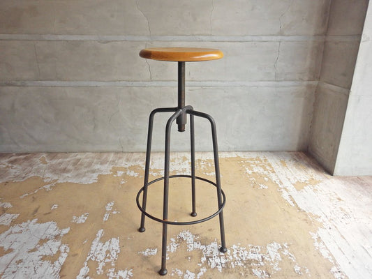 クラッシュゲート CRASH GATE ノットアンティークス Knot Antiques コンベックス? スツール Lサイズ CONVEX? STOOL L オーク材 昇降式 定価:18,700円 ♪