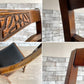 ロイズアンティークス Lloyd's Antiques ダイニングチェア オーク材 × PVCレザー ブラック 木彫り UKビンテージ Vintage 英国家具 B ●