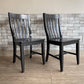 ポッタリーバーン Pottery Barn スクールハウスチェア Schoolhouse Chair ダイニングチェア ブラック 2脚セット A ●