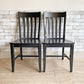 ポッタリーバーン Pottery Barn スクールハウスチェア Schoolhouse Chair ダイニングチェア ブラック 2脚セット B ●