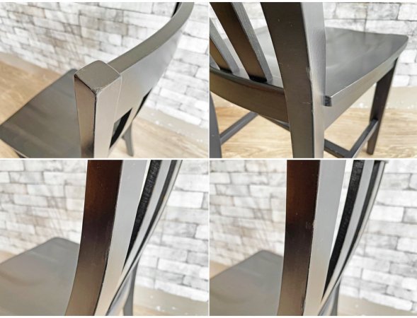 ポッタリーバーン Pottery Barn スクールハウスチェア Schoolhouse Chair ダイニングチェア ブラック 2脚セット B ●