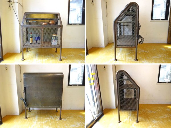 インダストリアル アイアン ワイヤー ディスプレイケース キャビネット Industrial Iron Wire Display case cabinet ★