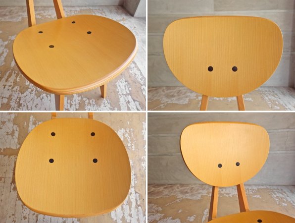 イデー IDEE ダイニングチェア ナチュラル DINING CHAIR Natural 長大作 食卓椅子 ジャパニーズモダン 定価:57,200円 A ♪