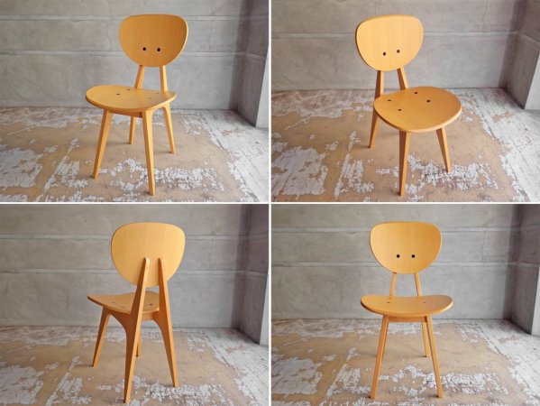 イデー IDEE ダイニングチェア ナチュラル DINING CHAIR Natural 長大作 食卓椅子 ジャパニーズモダン 定価:57,200円 B ♪