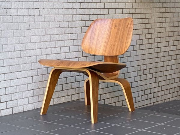 ハーマンミラー Herman Miller LCW ラウンジチェア ウッドレッグ Molded Plywood Lounge Chair ウォールナット C&Rイームズ ミッドセンチュリー ■