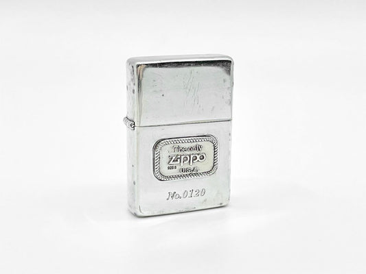 ジッポー zippo オイルライター スターリングシルバー The Only Zippo メタル 1000個限定 USA ●