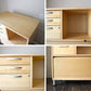 edsbyn office furniture ロールドア × 引き出し3段 ミドルキャビネット 蛇腹 鍵付 棚板欠品 ナチュラル オフィス家具 北欧 スウェーデン ◎