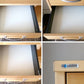 edsbyn office furniture ロールドア × 引き出し3段 ミドルキャビネット 蛇腹 鍵付 棚板欠品 ナチュラル オフィス家具 北欧 スウェーデン ◎