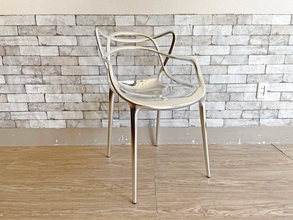 カルテル Kartell マスターズ チェア Masters chair スタッキングチェア クロームフィニッシュ フィリップ・スタルク Philippe Starck 定価￥81,900- A ●