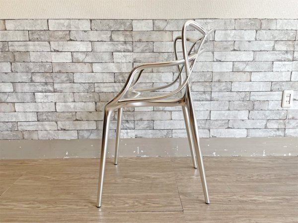 カルテル Kartell マスターズ チェア Masters chair スタッキングチェア クロームフィニッシュ フィリップ・スタルク Philippe Starck 定価￥81,900- A ●