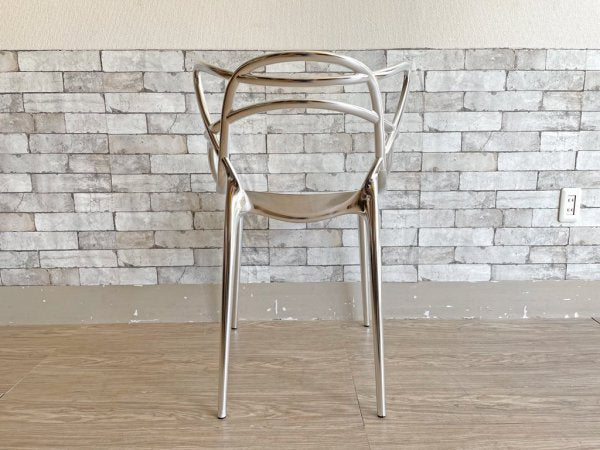 カルテル Kartell マスターズ チェア Masters chair スタッキングチェア クロームフィニッシュ フィリップ・スタルク Philippe Starck 定価￥81,900- A ●