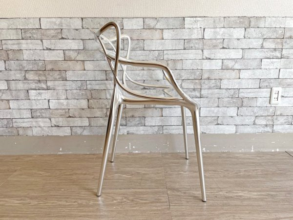 カルテル Kartell マスターズ チェア Masters chair スタッキングチェア クロームフィニッシュ フィリップ・スタルク Philippe Starck 定価￥81,900- A ●