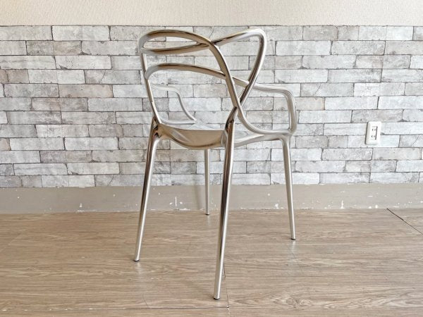 カルテル Kartell マスターズ チェア Masters chair スタッキングチェア クロームフィニッシュ フィリップ・スタルク Philippe Starck 定価￥81,900- A ●