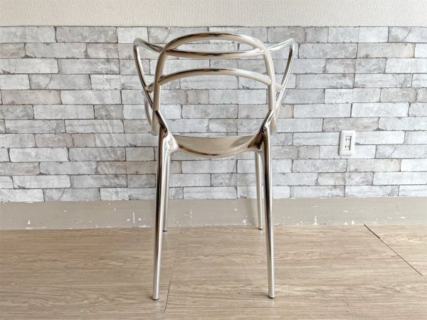 カルテル Kartell マスターズ チェア Masters chair スタッキングチェア メタルフィニッシュ フィリップ・スタルク Philippe Starck 定価￥81,900- B ●