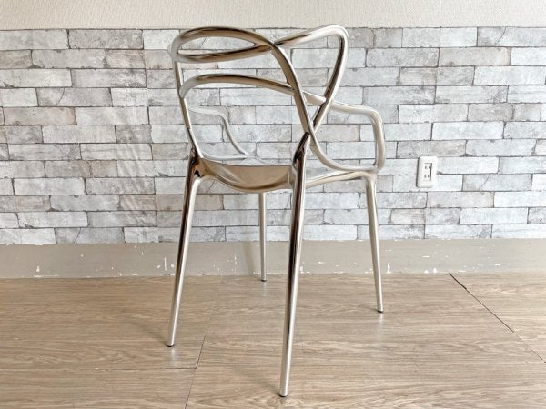 カルテル Kartell マスターズ チェア Masters chair スタッキングチェア メタルフィニッシュ フィリップ・スタルク Philippe Starck 定価￥81,900- B ●