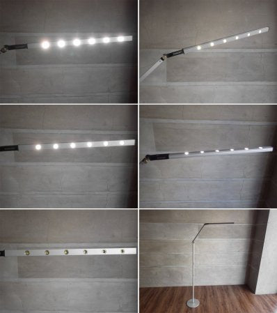 コンセプト Koncept Z-BAR Floor LEDフロアライト シルバー 昼白色 調光機能付 スタンドライト 定価:41,040円 ♪