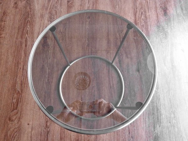アルフレックス arflex トンド TONDO ラウンドコーヒーテーブル スモークガラス Φ40cm イタリア モダンデザイン 参考価格:102,600円 ♪