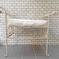 アンティークスタイル Antique Style アイアンベンチ ガーデンベンチ スツール ホワイトペイント シャビーシック ■