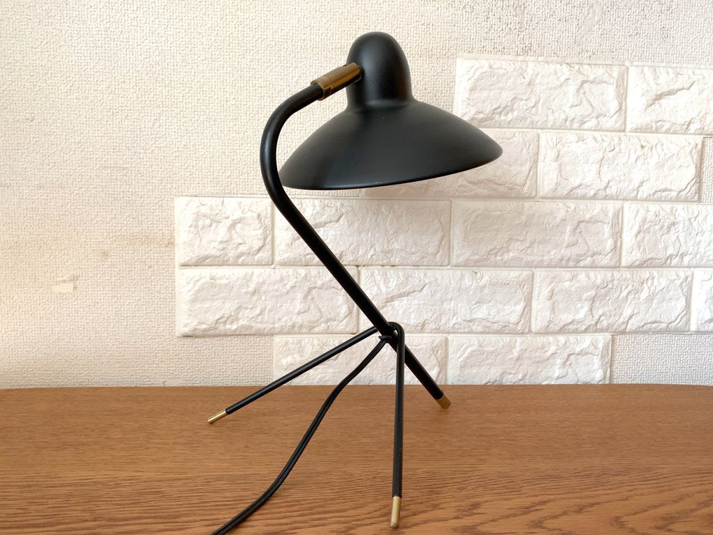 ディクラッセ DI CLASSE アルル デスクランプ Arls desk lamp デスクライト 卓上ライト スチール×真鍮 ブラック LED電球使用可￥16,500- ◎