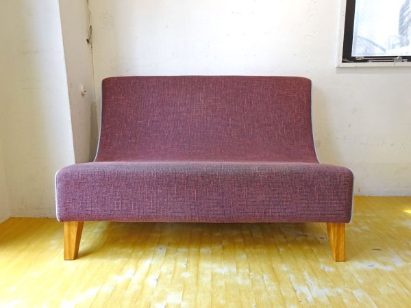 イデー IDEE ホッパーソファ ＆ オットマン Hopper Sofa 2人掛け パープル 北欧スタイル 廃番 ★