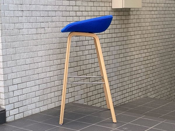 ヘイ HAY アバウトアスツール About a stool ブルー ファブリック ハイスツール 北欧モダン デンマーク ■