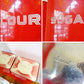 リンカーン社 Lincoln Beautyware キャニスターセット レッド 小麦粉 砂糖 FLOUR SUGAR 缶 キッチン収納 US 1950'sビンテージ ★