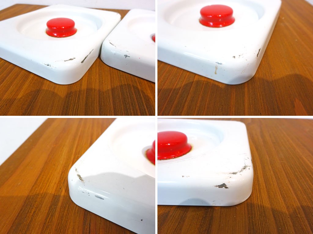 リンカーン社 Lincoln Beautyware キャニスターセット レッド 小麦粉 砂糖 FLOUR SUGAR 缶 キッチン収納 US 1950'sビンテージ ★