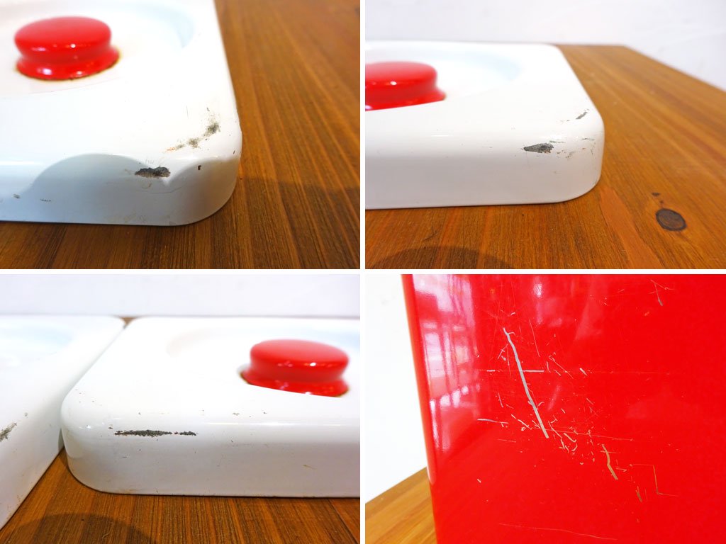 リンカーン社 Lincoln Beautyware キャニスターセット レッド 小麦粉 砂糖 FLOUR SUGAR 缶 キッチン収納 US 1950'sビンテージ ★