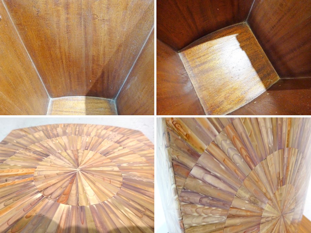 R＆Y Augousti Paris リア＆イオーリ・オーグスティ パリ ダストボックス Dust box シェルインレイ 貝細工 象嵌 アイアンハンドル ★