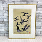 池田満寿夫 リトグラフ 善光寺の鳩 版画 額装品 7/100 ●