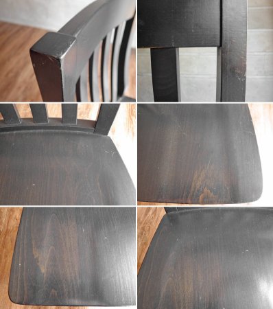 ポッタリーバーン Pottery Barn スクールハウスチェア Schoolhouse Chair ダイニングチェア ブラック 2脚セット ♪