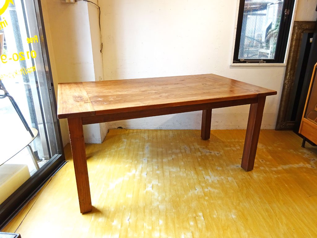 クレイト＆バレル Crate＆Barrel 古材無垢 ダイニングテーブル Dining table 幅160ｃｍ US家具 ★