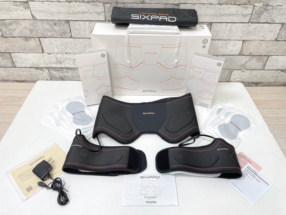シックスパッド MTG SIXPAD ボトムベルト Bottom Belt Sサイズ SP-BB2304F-S パッド＆取扱説明書＆箱付 ヒップアップ EMSトレーニング 定価￥42,680- ●