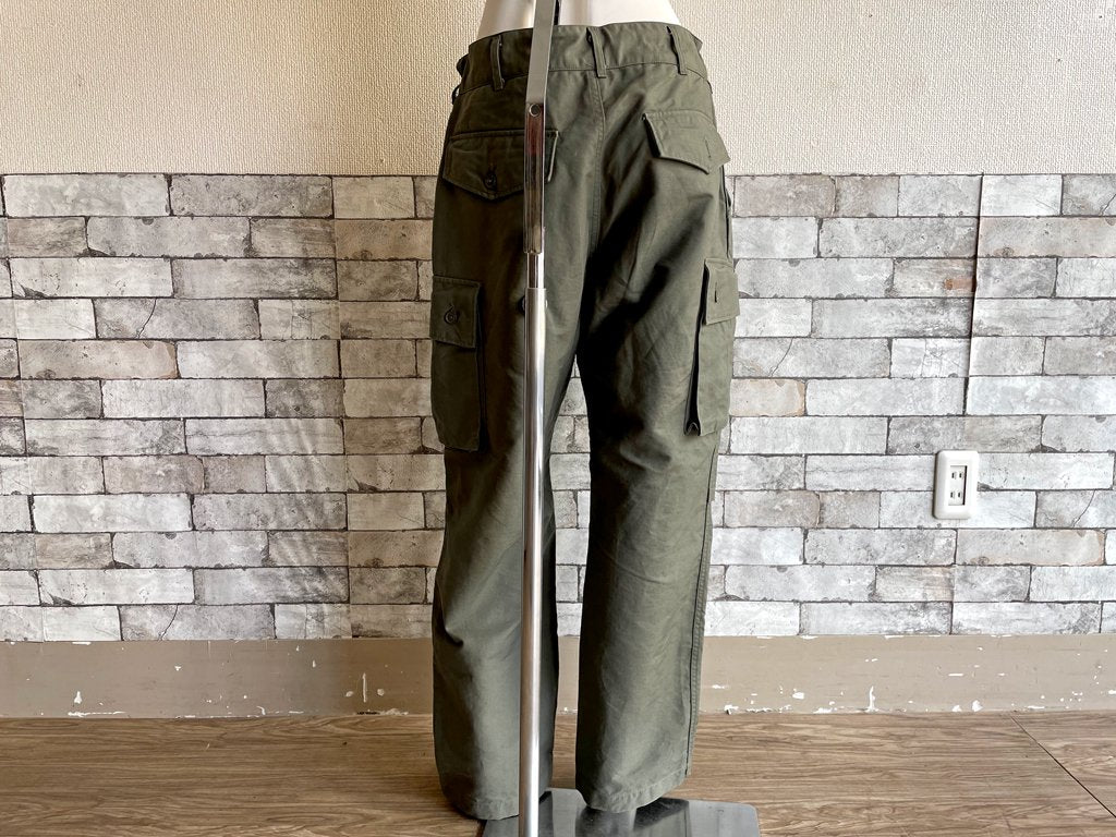 エンジニアドガーメンツ Engineered Garments カーゴパンツ FA Pant コットンリップストップ Cotton Ripstop オリーブ メンズ Sサイズ ミリタリー USA製 ●