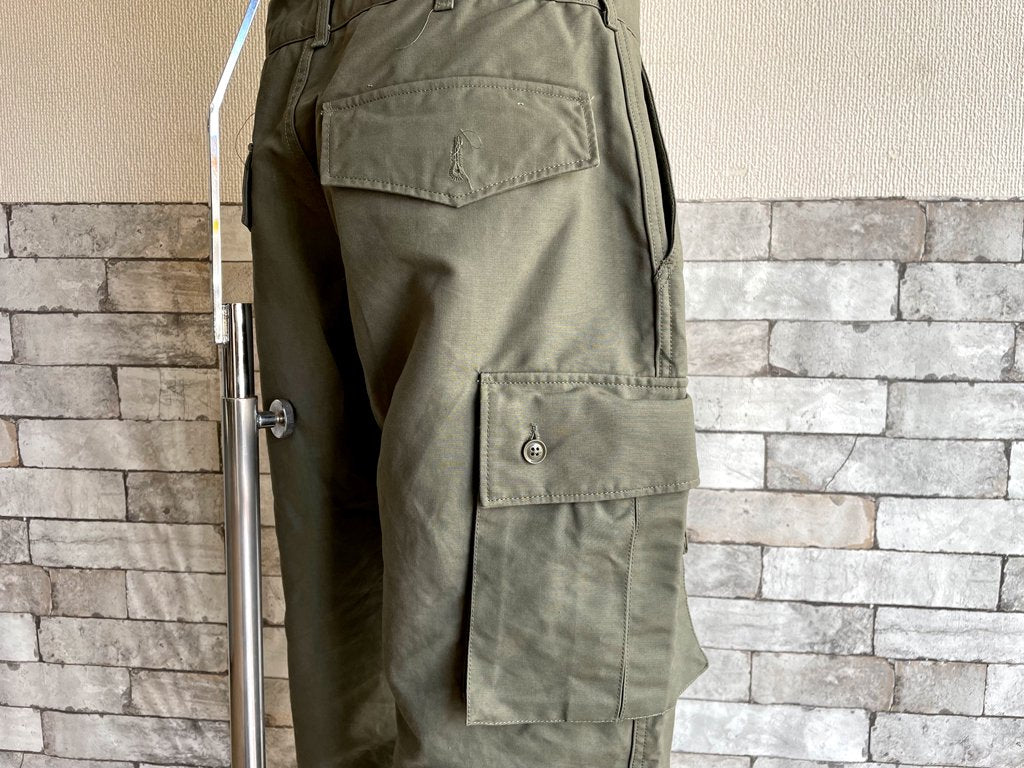 エンジニアドガーメンツ Engineered Garments カーゴパンツ FA Pant コットンリップストップ Cotton Ripstop オリーブ メンズ Sサイズ ミリタリー USA製 ●