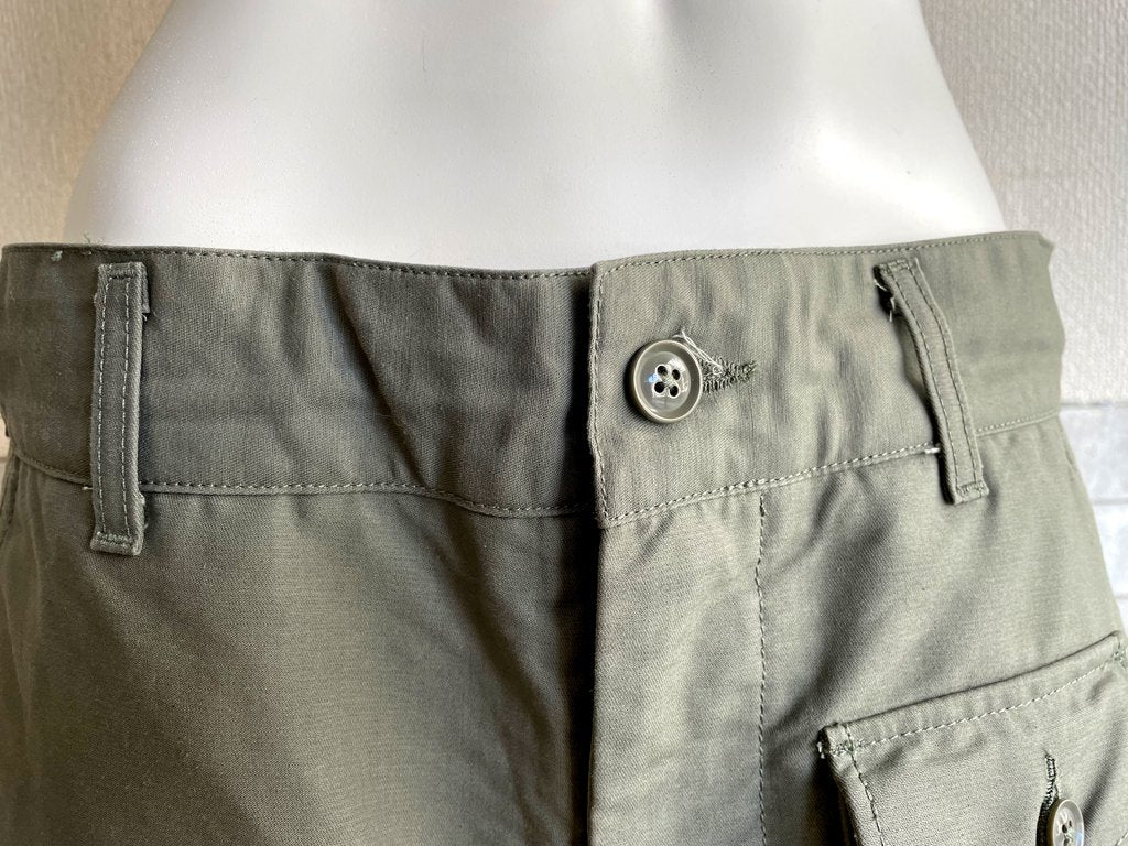 エンジニアドガーメンツ Engineered Garments カーゴパンツ FA Pant コットンリップストップ Cotton Ripstop オリーブ メンズ Sサイズ ミリタリー USA製 ●