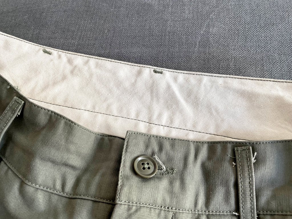 エンジニアドガーメンツ Engineered Garments カーゴパンツ FA Pant コットンリップストップ Cotton Ripstop オリーブ メンズ Sサイズ ミリタリー USA製 ●