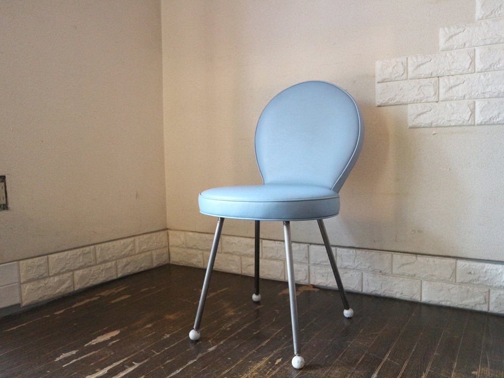 イデー IDEE ノートチェア NOTE CHAIR ダイニングチェア PVCレザー スチール 入手困難 レアアイテム 希少廃番 定価￥50,000- ブルー ◎