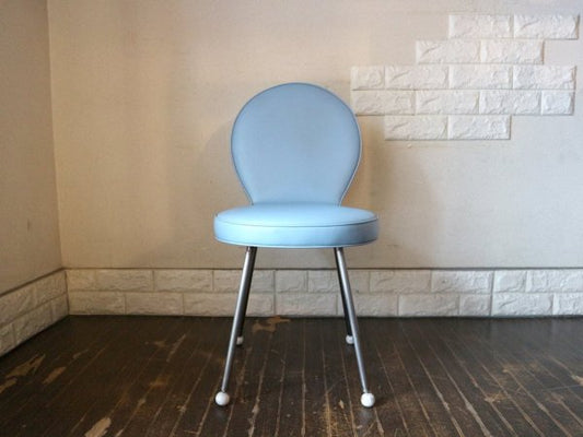 イデー IDEE ノートチェア NOTE CHAIR ダイニングチェア PVCレザー スチール 入手困難 レアアイテム 希少廃番 定価￥50,000- ブルー ◎