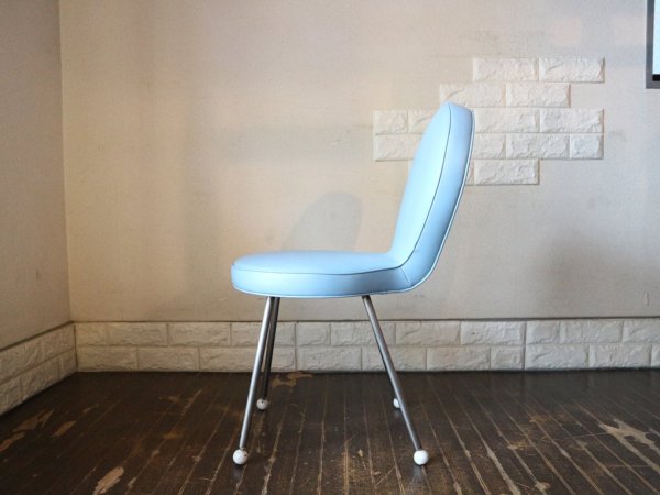 イデー IDEE ノートチェア NOTE CHAIR ダイニングチェア PVCレザー スチール 入手困難 レアアイテム 希少廃番 定価￥50,000- ブルー ◎