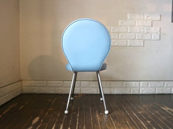 イデー IDEE ノートチェア NOTE CHAIR ダイニングチェア PVCレザー スチール 入手困難 レアアイテム 希少廃番 定価￥50,000- ブルー ◎