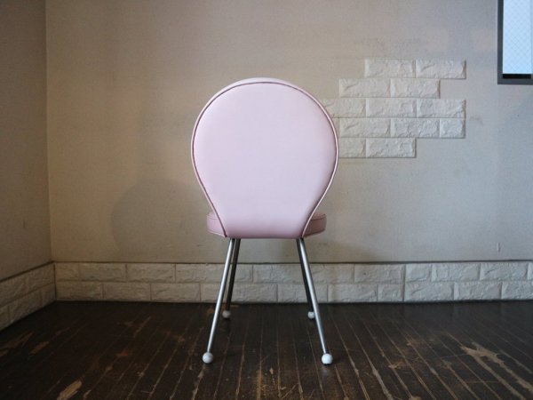 イデー IDEE ノートチェア NOTE CHAIR ダイニングチェア PVCレザー スチール 入手困難 レアアイテム 希少廃番 定価￥50,000- ピンク ◎